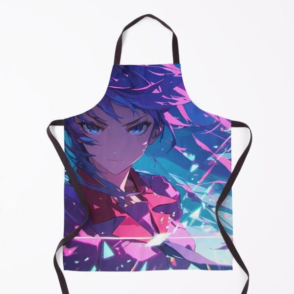 Item preview, Hitagi Senjougahara Bakemonogatari Cool Tones Serious Gaze Shard Glow designed and sold by Tokyonomad.