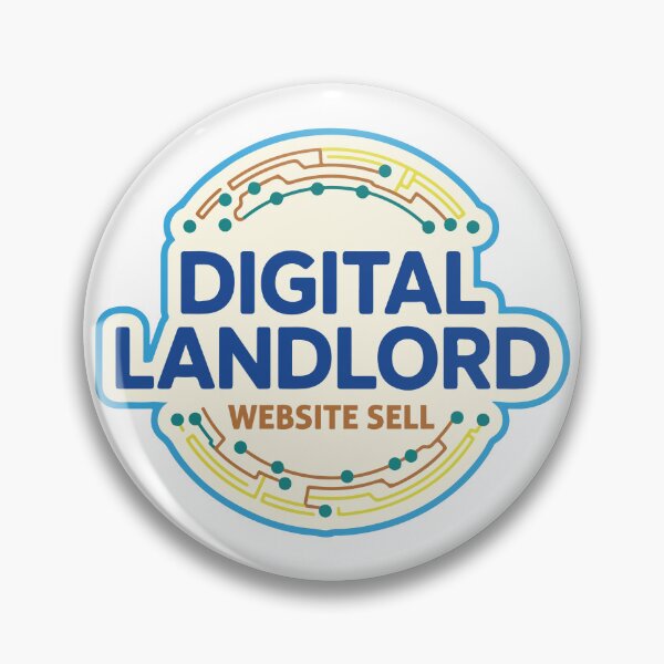 Item preview, Digital Landlord Website Sell Flipping Tech Sticker designed and sold by PixelWaveBD.