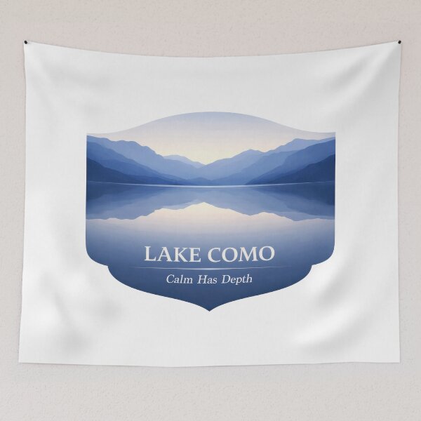 Item preview, Lake Como Depth in Stillness designed and sold by EdvvinStudios.