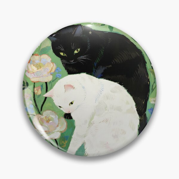 Item preview, Black cat and white cat designed and sold by xianxiu-ling.