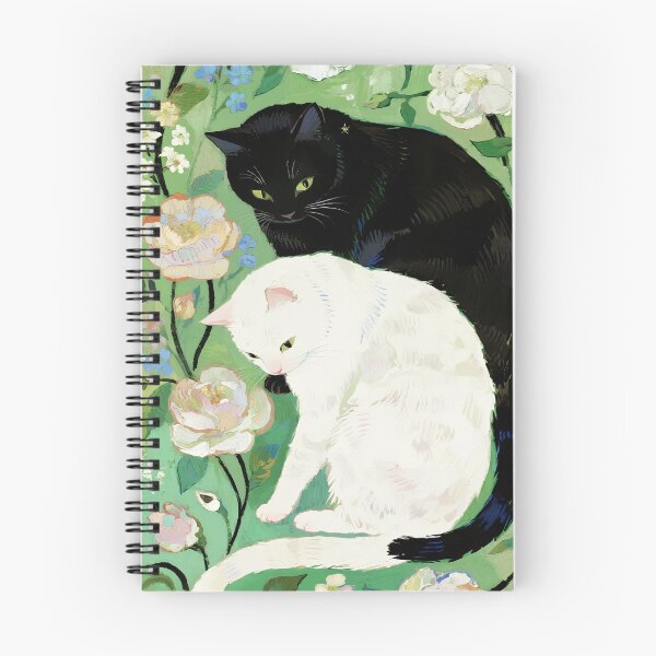 Item preview, Black cat and white cat designed and sold by xianxiu-ling.