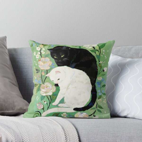 Item preview, Black cat and white cat designed and sold by xianxiu-ling.