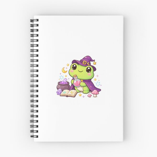 Item preview, Kawaii Witch Frog with Potion | Cute Magical Frog Sticker designed and sold by AidaAviles.