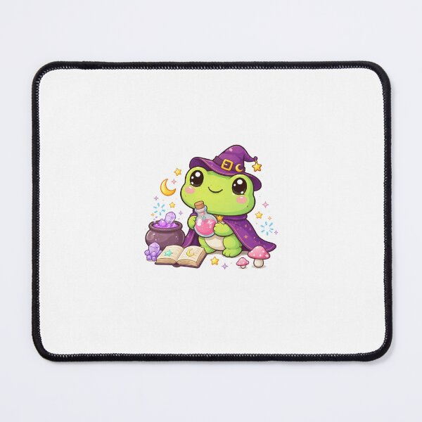 Item preview, Kawaii Witch Frog with Potion | Cute Magical Frog Sticker designed and sold by AidaAviles.