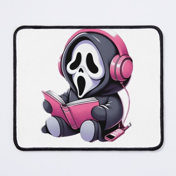 Item preview, Cute Ghost Reader with Headphones | Kawaii Horror Aesthetic | Adorable Spooky Cartoon Design designed and sold by Aedition.