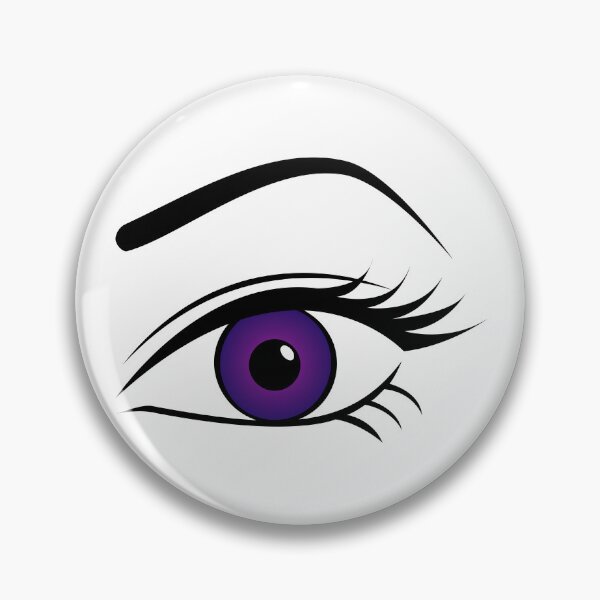 Item preview, Violet Left Eye Purple Anime Style Big Expressive Eye Art designed and sold by Lainey1978.
