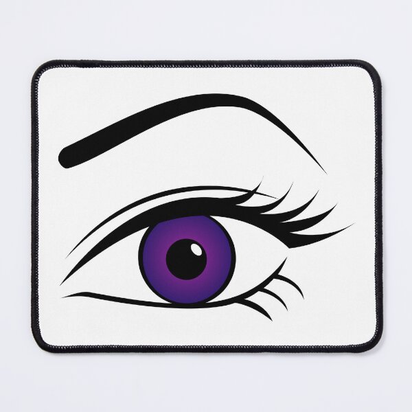 Item preview, Violet Left Eye Purple Anime Style Big Expressive Eye Art designed and sold by Lainey1978.
