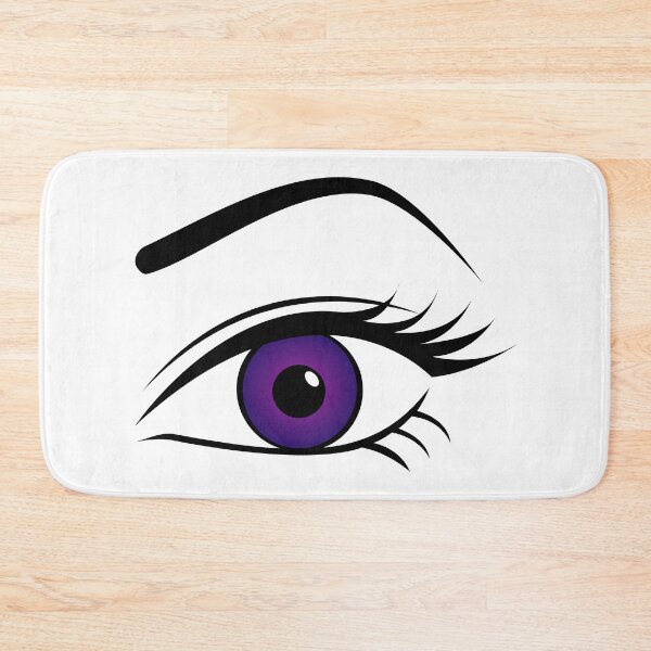 Item preview, Violet Left Eye Purple Anime Style Big Expressive Eye Art designed and sold by Lainey1978.
