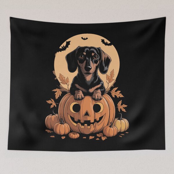 Item preview, Pumpkin Dachshund on Dachshund Halloween designed and sold by papertaless.