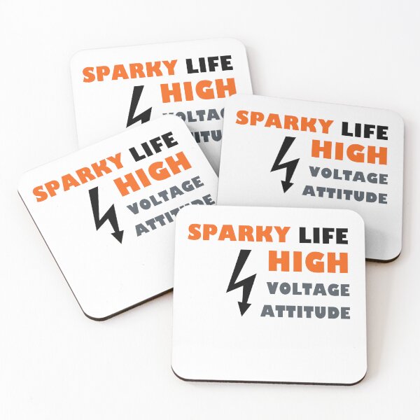 Item preview, Sparky Life High Voltage Attitude - Funny Electrician & Apprentice Gift T-Shirt designed and sold by Dimu Co..