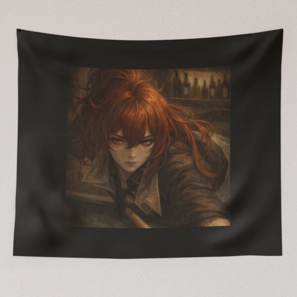 Item preview, genshin diluc oil painting style designed and sold by lilypadblue.