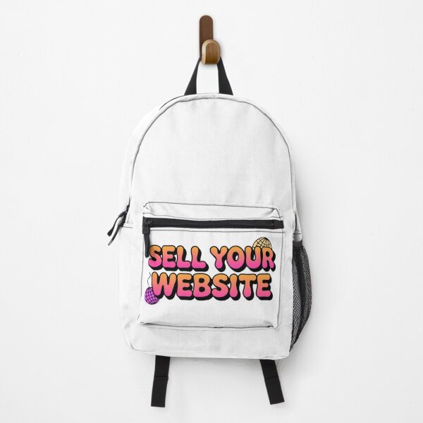 Item preview, Sell Your Website Pink Orange Gradient Retro Tech Sticker designed and sold by PixelWaveBD.