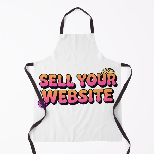 Item preview, Sell Your Website Pink Orange Gradient Retro Tech Sticker designed and sold by PixelWaveBD.