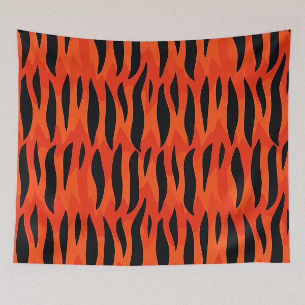 Item preview, Flame Angelfish Fiery Stripe Reef Pattern designed and sold by WildlifeInc.