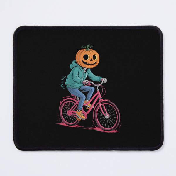 Item preview, Pumpkin Head Skeleton BMX Rider Halloween Spooky Bike designed and sold by papertaless.