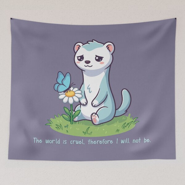 Item preview, The Gentle Ferret: A Promise in a Cruel World designed and sold by Tiny-roar-studio.