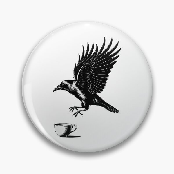 Item preview, Raven Bird Crow Tattoo designed and sold by papertaless.