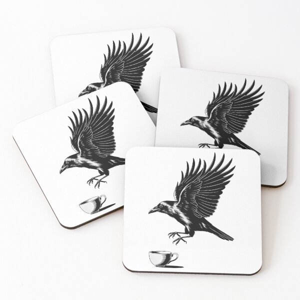 Item preview, Raven Bird Crow Tattoo designed and sold by papertaless.