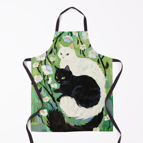 Item preview, Black cat and white cat designed and sold by xianxiu-ling.
