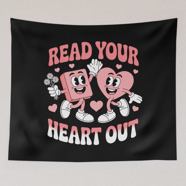 Item preview, Read Your Heart Out Valentine's Day Teacher Book Lover designed and sold by papertaless.