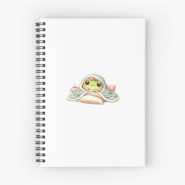 Item preview, Cute Cozy Frog Under the Blanket | Introverted Kawaii Frog designed and sold by AidaAviles.