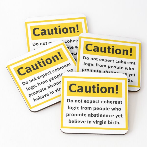 Item preview, Humorous caution sign for skeptics  designed and sold by Rachel the Artist .