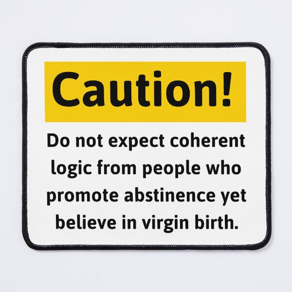 Item preview, Humorous caution sign for skeptics  designed and sold by Rachel the Artist .