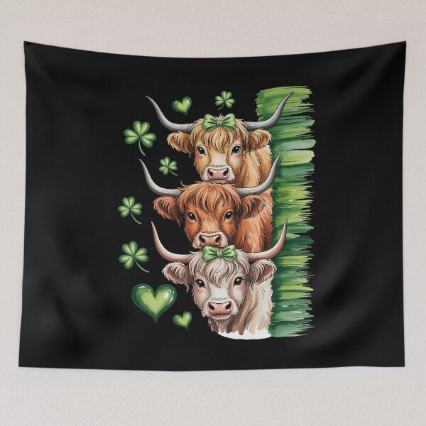 Item preview, Coquette St Patty's Day  Highland Cow St. Patrick's Day designed and sold by Rrettgison.