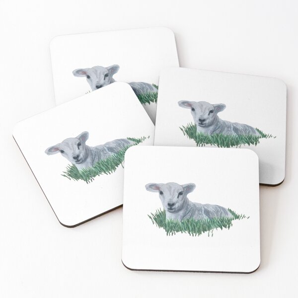 Item preview, Little Lamb Colored Pencil Drawing designed and sold by Heather Barker.