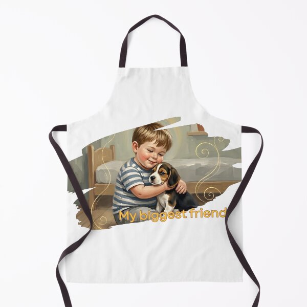 Item preview, Pure Love – Boy Hugging Puppy Cute Wholesome Aesthetic Illustration designed and sold by InfinitePawBond.