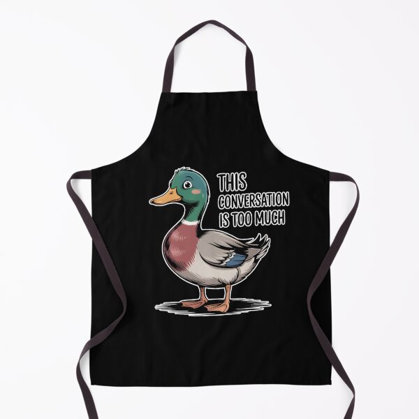 Item preview, Awkward Duck This Conversation Is Too Much Funny Introvert Meme designed and sold by ImaginedSpace7.