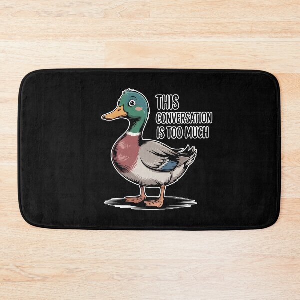Item preview, Awkward Duck This Conversation Is Too Much Funny Introvert Meme designed and sold by ImaginedSpace7.