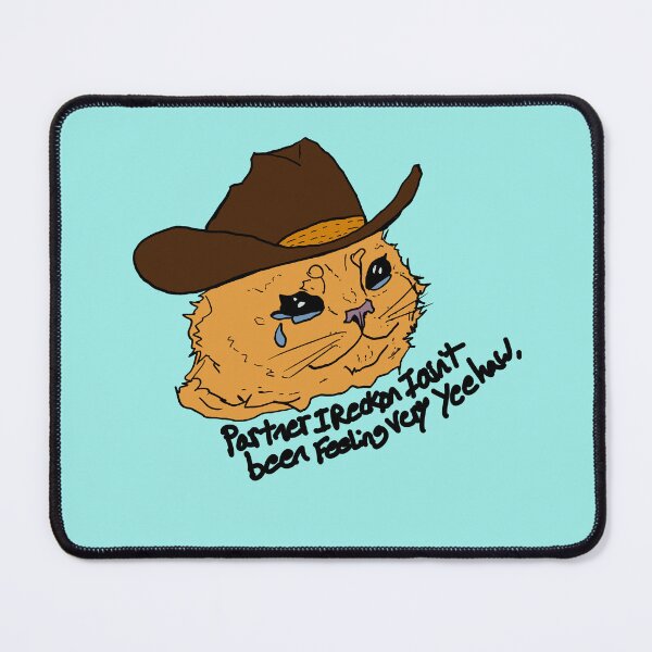 Item preview, Yeehaw cat but sad designed and sold by Shybones.