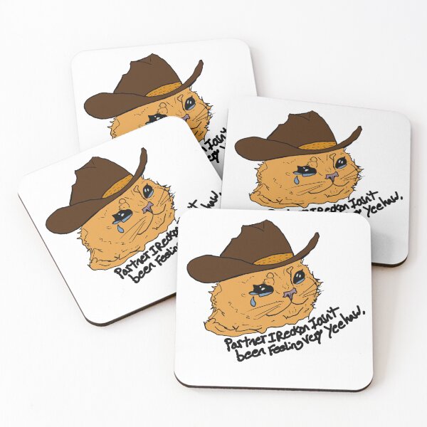Item preview, Yeehaw cat but sad designed and sold by Shybones.