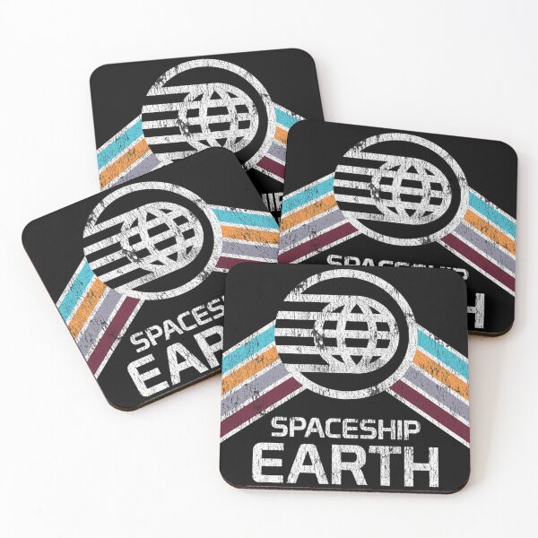 Item preview, Spaceship Earth Logo In Vintage Distressed Retro Style designed and sold by luisjaraysi4.