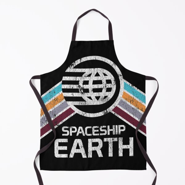 Item preview, Spaceship Earth Logo In Vintage Distressed Retro Style designed and sold by luisjaraysi4.