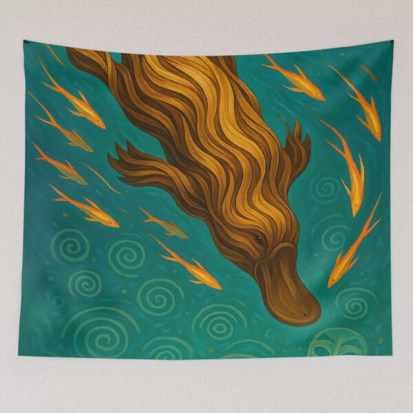 Item preview, Ethereal River Spirit Platypus designed and sold by WildlifeInc.