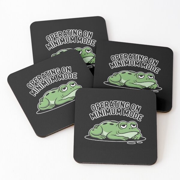 Item preview, Burnt Out Frog Operating On Minimum Mode Funny Tired Frog Meme designed and sold by ImaginedSpace7.