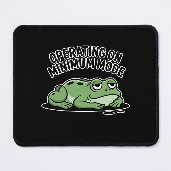 Item preview, Burnt Out Frog Operating On Minimum Mode Funny Tired Frog Meme designed and sold by ImaginedSpace7.