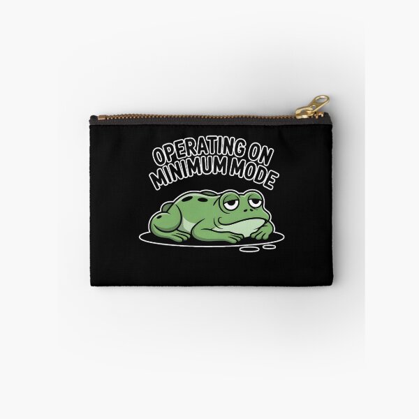 Item preview, Burnt Out Frog Operating On Minimum Mode Funny Tired Frog Meme designed and sold by ImaginedSpace7.