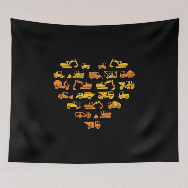 Item preview, Heart constructions Vehicles trucks lovers gifts designed and sold by Rrettgison.