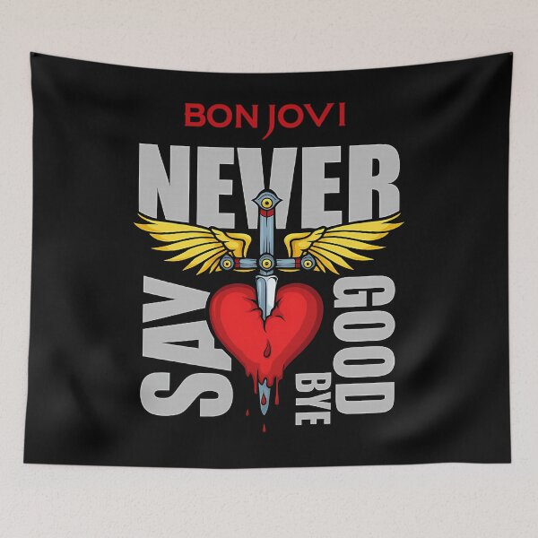 Item preview, Bon Jovi Winged Heart Dagger Never Say Goodbye Inspired (Fan Art) designed and sold by cute-zone.