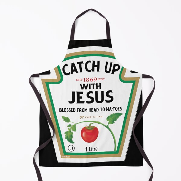 Item preview, Funny Catch Up With Jesus Ketchup Christian Joke designed and sold by Koolzilla.