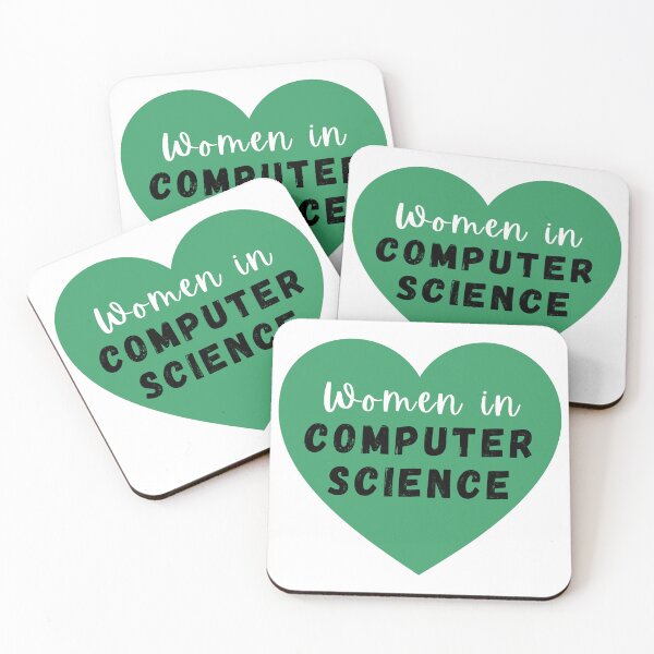 Item preview, Women in Computer Science Heart - Green designed and sold by MajorsMerch.