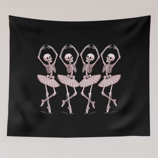 Item preview, Pink Dancing Skeletons Dance Day Of Dead Halloween designed and sold by Formatage.