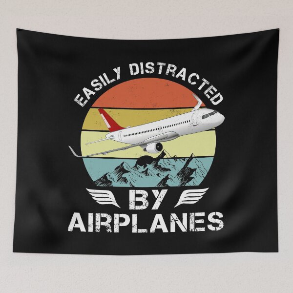 Item preview, Easily Distracted By Airplanes A380 Aviation Shirt designed and sold by Emberglowo.