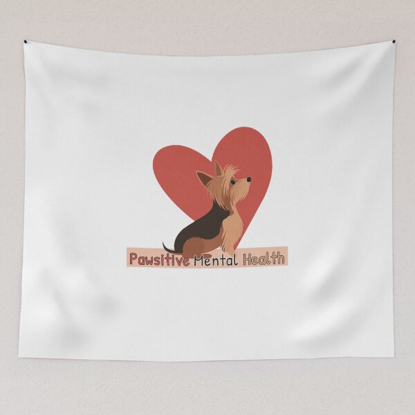 Item preview, Pawsitive Mental Health - Positive Pet Lover Gift for Dog Cat Owners T-Shirt designed and sold by DragonClaw ⭐⭐⭐⭐⭐.
