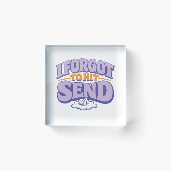 Item preview, I Forgot To Hit Send | Relatable ADHD Quote – Funny Office Gift for Remote Workers – Retro Purple Graphic designed and sold by avinigav.
