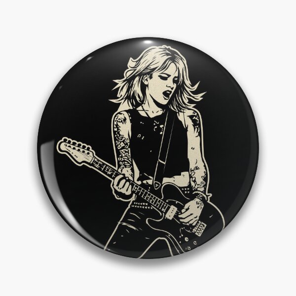 Item preview, Punk Guitar Girl T-Shirt | Rock Music Graphic Tee for Musicians & Alternative Style designed and sold by Lempo Studio.