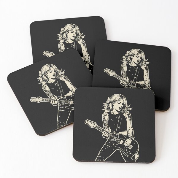 Item preview, Punk Guitar Girl T-Shirt | Rock Music Graphic Tee for Musicians & Alternative Style designed and sold by Lempo Studio.